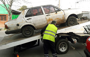  La Municipalidad removió más de 130 autos abandonados