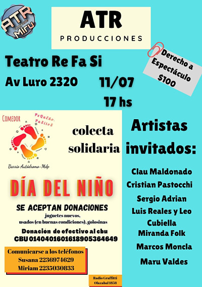 Colecta solidaria Dia del niño