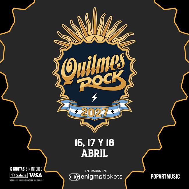 QUILMES ROCK ANUNCIA LAS FECHAS DE SU PRÓXIMA EDICIÓN 2027 