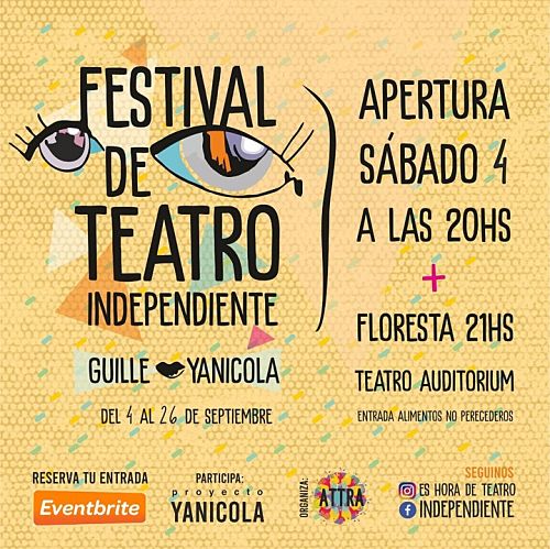 Se lanzó la programación del Festival de Teatro Independiente Guille Yanícola