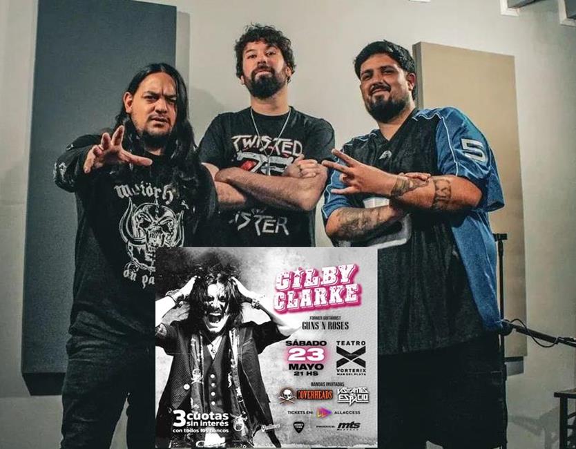 VISITANTES DEL ESPACIO JUNTO A GILBY CLARKE, EX GUNS N ROSES