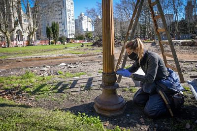 Avanza la restauración y puesta en valor de la plaza San Martín