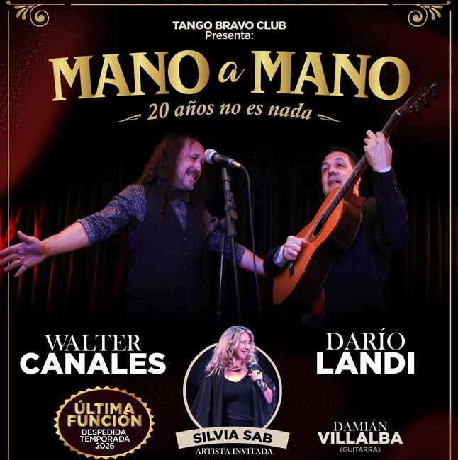 MANO A MANO FUNCIÓN DESPEDIDA EN EL CAFÉ ORIÓN