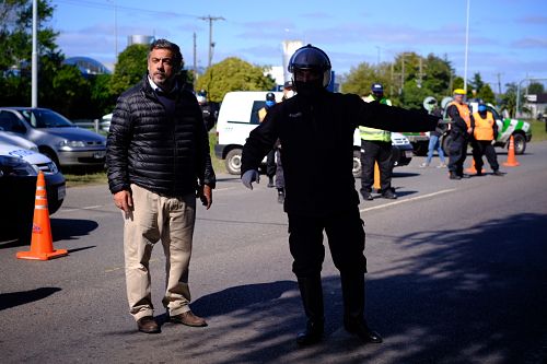 Intensos controles vehiculares en los accesos a General Pueyrredon