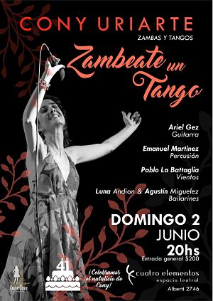 Cony Uriarte presenta Zambeate un tango 