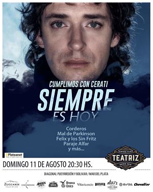 SIEMPRE ES HOY El Homenaje a Gustavo Cerati en Mar del Plata