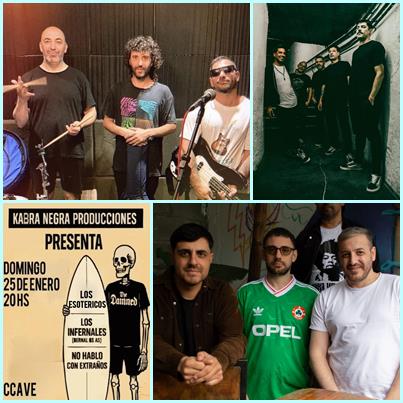 LOS ESOTÉRICOS, NO HABLO CON EXTRAÑOS Y LOS INFERNALES SE PRESENTARÁN EN EL CCAVE