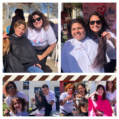 CORTE DE PELO SOLIDARIO EN LA PLAZA DEL AGUA