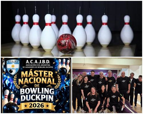 COMENZÓ EL MÁSTER NACIONAL DE BOWLING DUCKPIN 2026