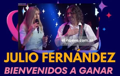 JULIO FERNÁNDEZ SE CONSAGRÓ EN EL DESAFÍO DE «BIENVENIDOS A GANAR» DE CANAL 9