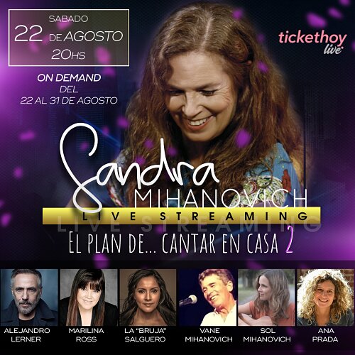 SANDRA MIHANOVICH PRESENTA EL PLAN DE CANTAR EN CASA 2