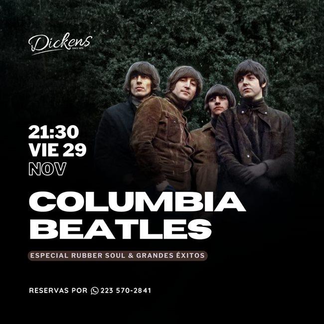 Columbia Beatles se presenta en  Dickens 