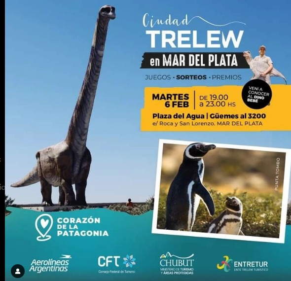 Trelew: «El corazón de la Patagonia» se promociona en Mar del Plata