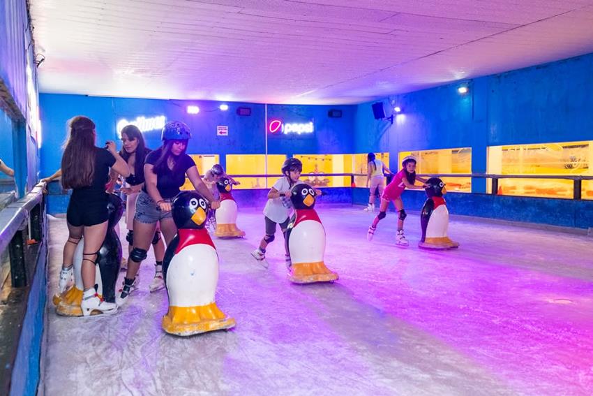Patiná gratis en la única pista de hielo de Mar del Plata