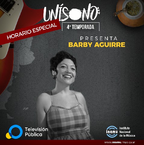 Unísono con Barby Aguirre por Televisión Pública